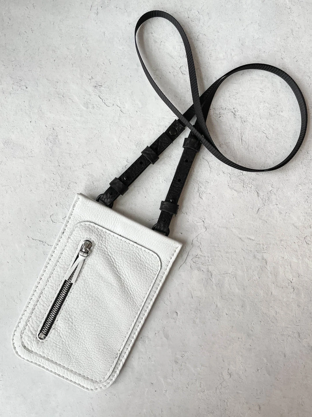 Riel Cell Phone Sling Crossbody Bag, White