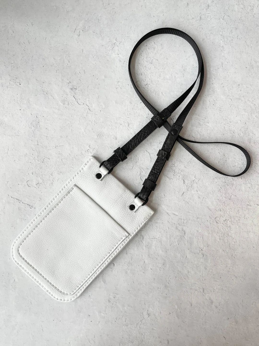Riel Cell Phone Sling Crossbody Bag, White
