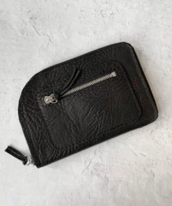 Riel Large Zipper Wallet, Black Riel