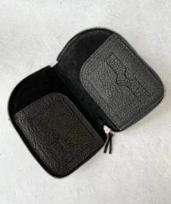 Riel Large Zipper Wallet, Black Riel