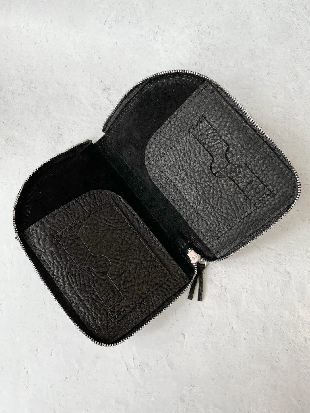 Riel Large Zipper Wallet, Black Riel