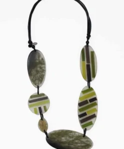 Sylca Designs Sylca Designs Alessia Statement Necklace, Green