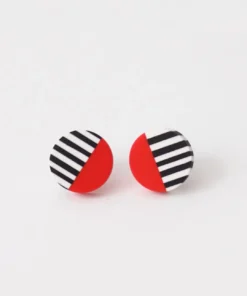 Sylca Designs Sylca Designs Chloe Stud Earrings, Red
