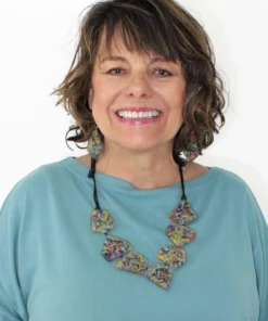 Sylca Designs Sylca Designs Jessa Geometric Confetti Necklace, Multi