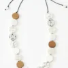 Sylca Designs Mila Statement Necklace, White Sylca Designs
