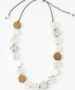Sylca Designs Mila Statement Necklace, White Sylca Designs