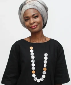 Sylca Designs Mila Statement Necklace, White Sylca Designs