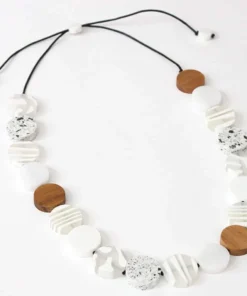 Sylca Designs Mila Statement Necklace, White Sylca Designs