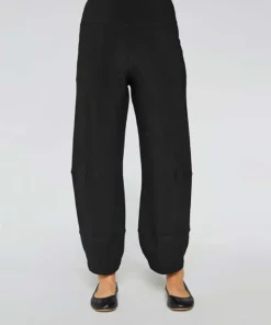 Sympli Angle Seam Lantern Pant, Black
