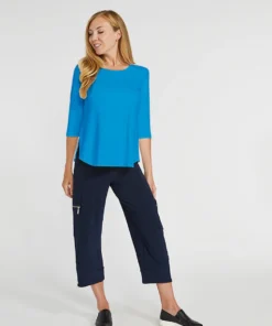 Sympli Go To Classic T Relax, 3/4 Sleeve, Splash