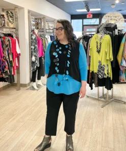 Sympli Go To Classic T Relax, 3/4 Sleeve, Splash