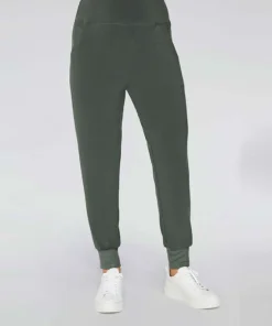 Sympli Motion Trim Cuff Jogger, Melange Olive Sympli