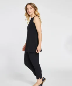 Sympli Sleeveless Nu Ideal Tunic, Black