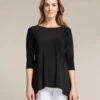 Sympli Sympli True T, 3/4 Sleeve, Black