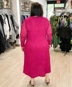 Vanite Couture Vanité Couture Floral Embroidered Dress, Rose