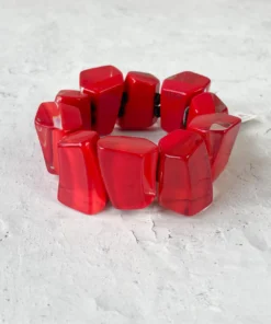 Zsiska Emocion Stretch Bracelet, True Red