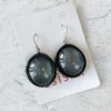 Zsiska Glam Wire Drop Earrings, Anthracite Zsiska