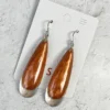 Zsiska Zsiska Luxus Large Teardrop Wire Earrings, Copper