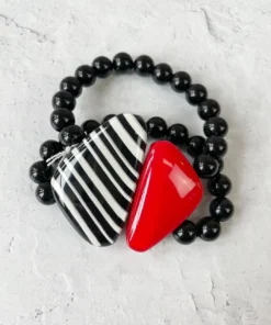 Zsiska Olivia Double Strand Bracelet, Red Zsiska