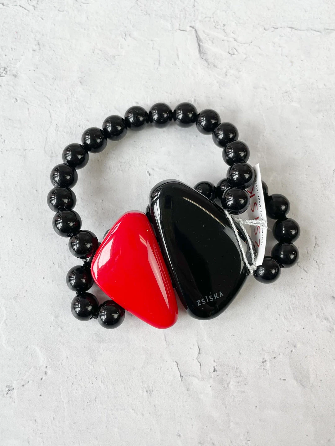 Zsiska Olivia Double Strand Bracelet, Red Zsiska