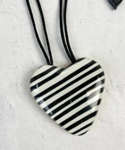 Zsiska Olivia Heart Pendant Necklace, Yellow