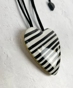 Zsiska Olivia Heart Pendant Necklace, Yellow