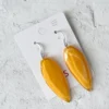 Zsiska Playa Wire Drop Earrings, Orange Zsiska