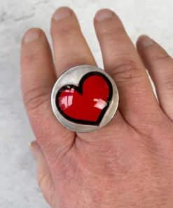 Zsiska Pop Art Ring, Red