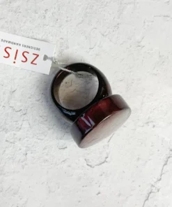 Zsiska Raquel Round Ring, Pink Zsiska