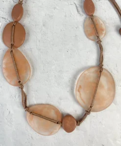 Zsiska Zsiska Sabaai 8 Bead Necklace, Camel