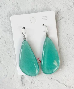 Zsiska Zsiska Sophia Medium Wire Drop Earrings, Turquoise