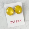 Zsiska Sophia Stud Post Earrings, Yellow Zsiska
