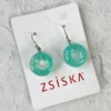Zsiska Whimsical Small Wire Drop Earrings, Turquoise